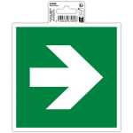 Schild Pfeil rechts 15x15 cm PVC