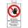 Schild betreten verboten 15x25cmPVC