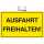 Schild Ausfahrt freihalten 25x15PVC