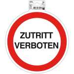 Schild Zutritt verboten 20 cm PVC