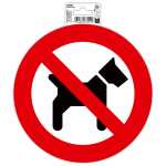 Schild Hunde verboten PVC 20 cm