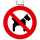 Schild Hunde verboten PVC 20 cm