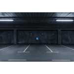 Schild reserviert Behindert 10x10cm