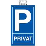Schild Privatparkplatz 15X25 cm PVC