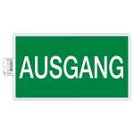 Klebeschild Ausgang 35cm (DE)
