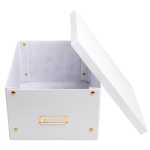 Aufbewahrungstbox flach A4+ weiss