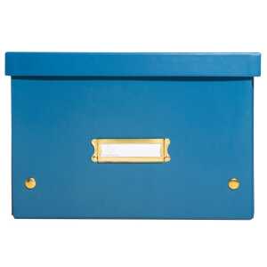 Aufbewahrungstbox flach A4+ blau