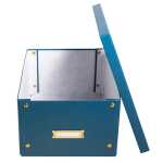 Aufbewahrungstbox flach A4+ blau