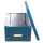 Aufbewahrungstbox flach A4+ blau