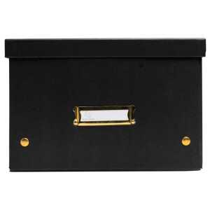 Aufbewahrungstbox flach A4+ schwarz