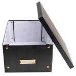 Aufbewahrungstbox flach A4+ schwarz