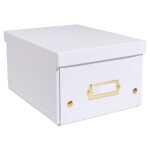 Aufbewahrungstbox flach A5+ weiss