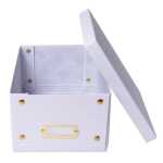 Aufbewahrungstbox flach A5+ weiss