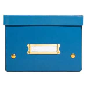 Aufbewahrungstbox flach A5+ blau