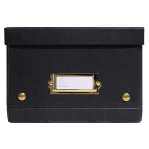 Aufbewahrungstbox flach A5+ schwarz