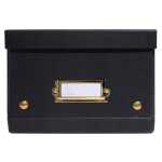 Aufbewahrungstbox flach A5+ schwarz