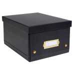 Aufbewahrungstbox flach A5+ schwarz