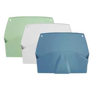 Exacompta Set Horiz.Wand.3 Fach Sort.Farben