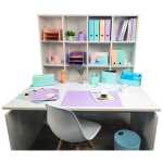 Schreibunterlag Kart Aquarel Malve