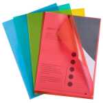 100 Sichthüllen A4 PP genarbt sort