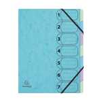 Ordnungsmapp A4 7 Fächer Aquarel bl