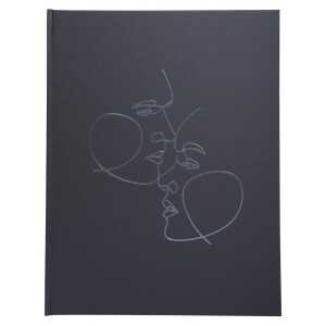 Gästebuch100S silber27x22 Art sw