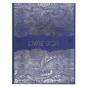 Gästebuch 100S gld 27x22 Japan Blau