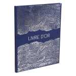 Gästebuch 100S gld 27x22 Japan Blau