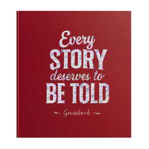 Gästebuch 70Bl 21x19 Letter rot