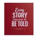 Gästebuch 70Bl 21x19 Letter rot