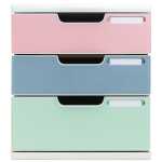 ModuloA4+3Schubladen Aut.Weiß St