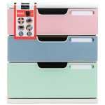 ModuloA4+3Schubladen Aut.Weiß St