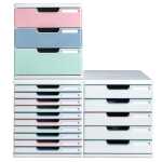 ModuloA4+3Schubladen Aut.Weiß St