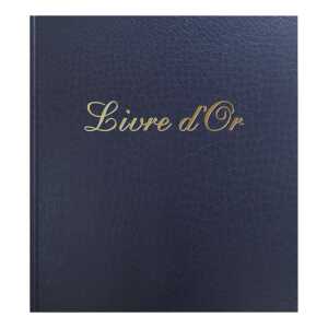 Gästebuch 70Bl 21x19 Prestige blau