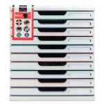 ModuloA4+10Schubladen Aut.Weiß St