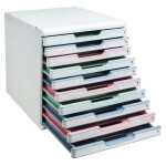 ModuloA4+10Schubladen Aut.Weiß St