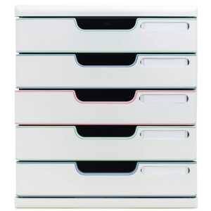 ModuloA4+5Schubladen Aut.Weiß St