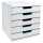 ModuloA4+5Schubladen Aut.Weiß St