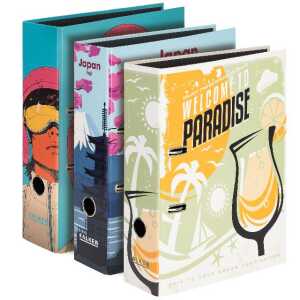 Motivordner A4 8cm Rücken Retro st