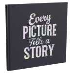 Fotoalbum 30S sw 25x25 Letter blau
