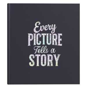 Fotoalbum 60S sw 29x32 Letter blau