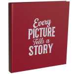 Fotoalbum 60S sw 29x32 Letter rot