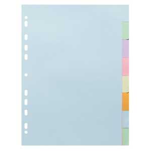 Register A4 Recy 8tlg pastell