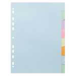 Register A4 Recy 8tlg pastell