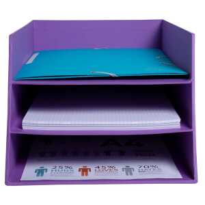 Briefablage 3E Karton Teksto violet