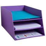 Briefablage 3E Karton Teksto violet