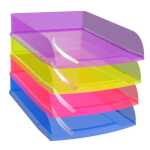 5 Briefkörbe COMBOStyli Crystal st