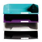 4 Briefkörbe COMBOStyli Titan sort