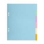 Register 17x22cm Recy 6tlg pastell