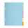 Register 17x22cm Recy 6tlg pastell